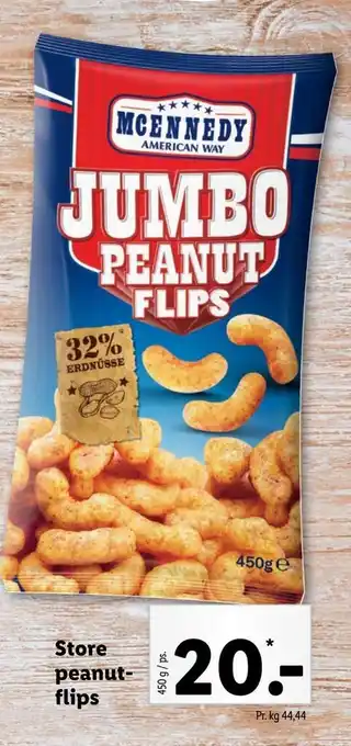 Lidl Store peanut flips tilbud