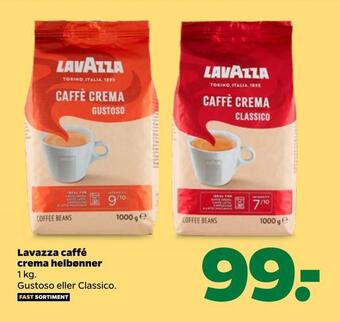 Lavazza caffé crema helbønner
