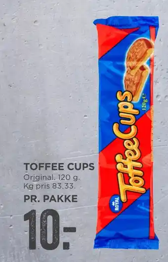 MENY Toffee cups tilbud
