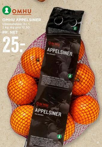 MENY Omhu appelsiner tilbud