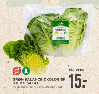 MENY Grøn balance økologisk hjertesalat tilbud