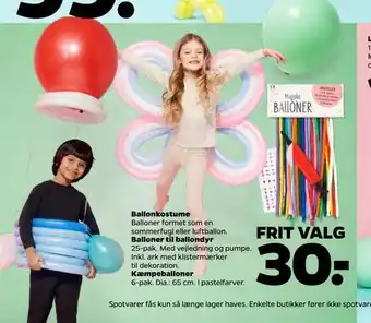 Balloner til ballondyr