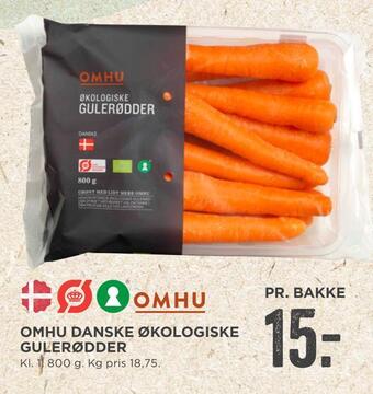 MENY Omhu danske økologiske gulerødder tilbud