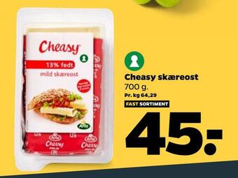 Netto Cheasy skæreost tilbud