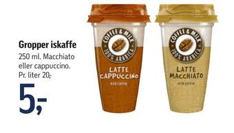 Føtex Gropper iskaffe tilbud