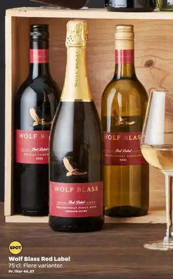 Netto Wolf blass red label tilbud