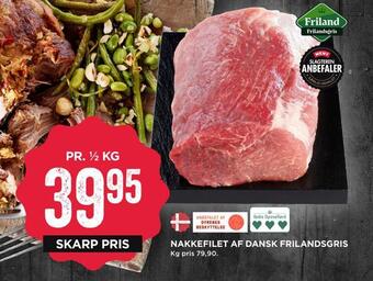 MENY Nakkefilet af dansk frilandsgris tilbud