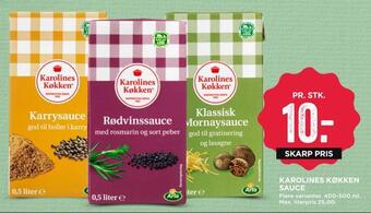 MENY Karolines køkken sauce tilbud