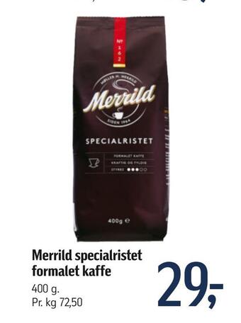 Føtex Merrild specialristet formalet kaffe tilbud