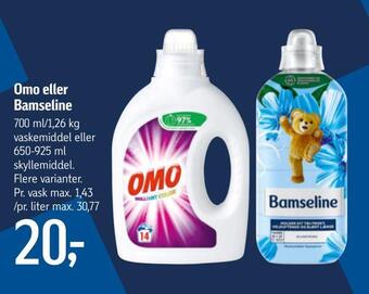Føtex Omo eller bamseline tilbud