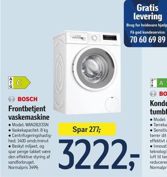 Føtex Frontbetjent vaskemaskine tilbud