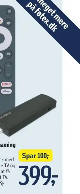 Føtex Strong streaming stick 4k tilbud