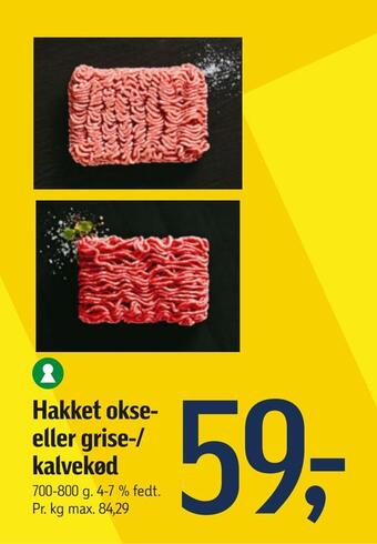 Føtex Hakket okse- eller grise-/ kalvekød tilbud