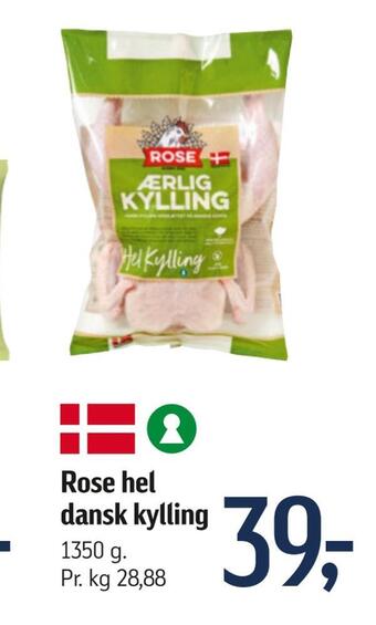 Føtex Rose hel dansk kylling tilbud