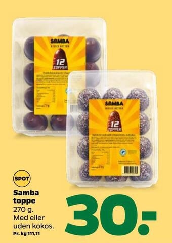 Netto Samba toppe tilbud