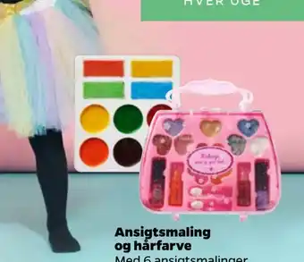 Ansigtsmaling og hårfarve
