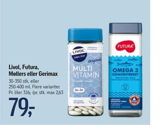 Føtex Livol, futura, møllers eller gerimax tilbud