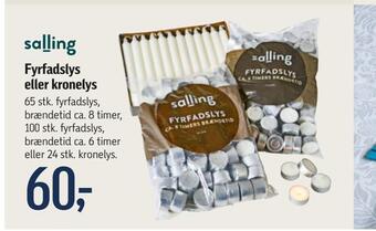 Føtex Fyrfadslys eller kronelys tilbud