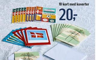 Føtex 10 kort med kuverter tilbud