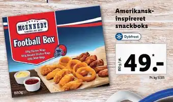 Lidl Amerikansk inspirret snackboks tilbud