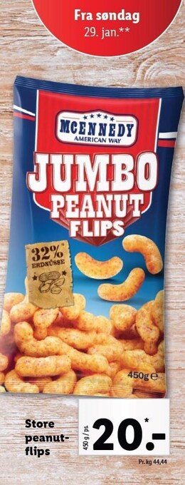 Lidl Store peanutflips tilbud
