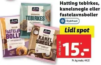 Hatting tebirkes, kanelsnegle eller fastelavnsboller