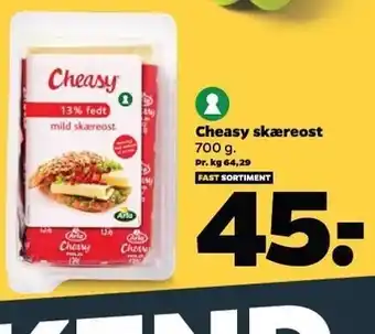 Netto Cheasy skæreost tilbud