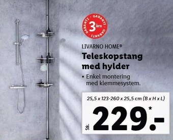 Lidl Teleskopstang med hylder tilbud
