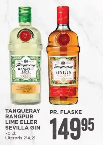 MENY Tanqueray rangpur lime el. sevilla gin tilbud