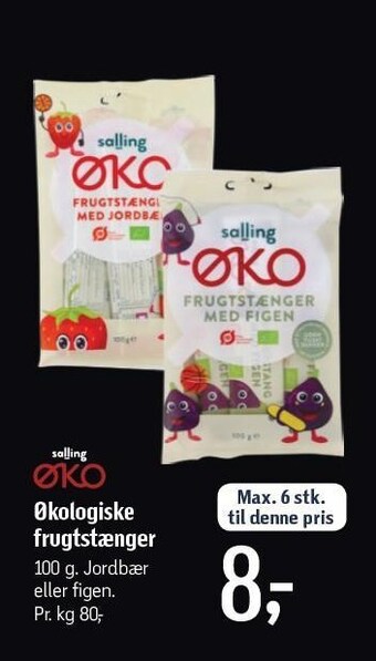 Føtex Økologiske frugtstænger tilbud