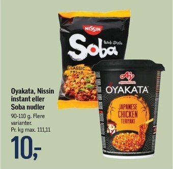 Føtex Oyakata, nissin instant el. soba nudler tilbud