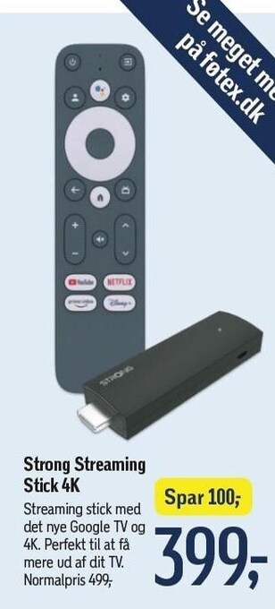 Føtex Strong streaming stick 4k tilbud