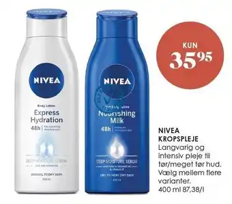 Matas Nivea kropspleje tilbud