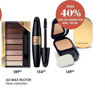 Matas Alt max factor tilbud