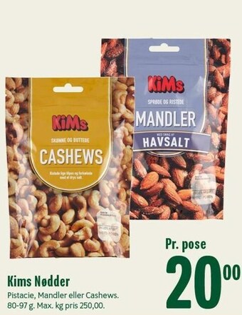 Min Købmand Kims nødder tilbud