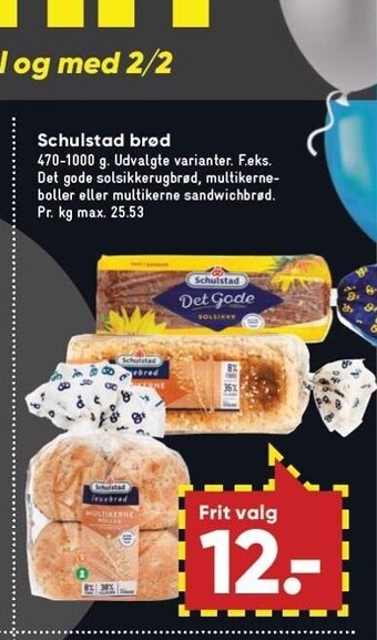 Bilka Schulstad brød tilbud