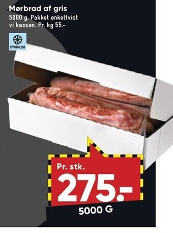 Bilka Mørbrad af gris tilbud