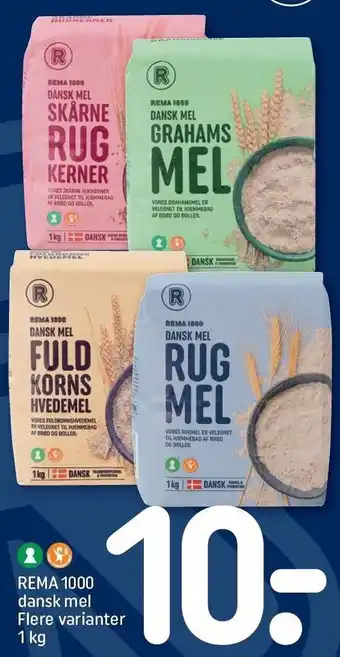 REMA 1000 Dansk mel - flere varianter tilbud