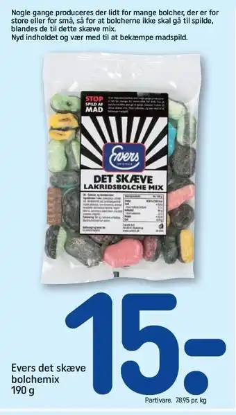 REMA 1000 Evers det skæve bolchemix tilbud