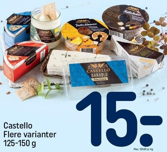 REMA 1000 Castello, flere varianter 125-150 g tilbud