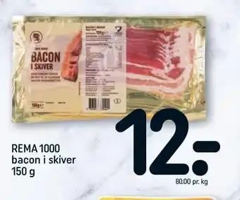 REMA 1000 Bacon i skiver tilbud