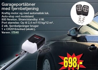 Harald Nyborg Garageportåbner med fjernbetjening tilbud