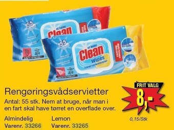Harald Nyborg Rengøringsvådservietter tilbud