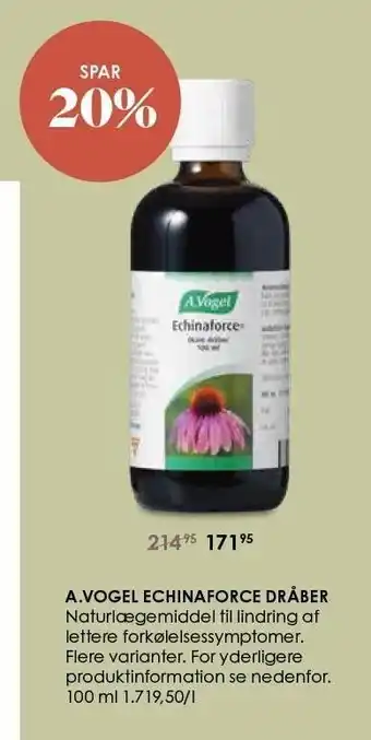A. vogel echinaforce dråber