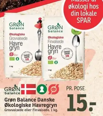 SPAR Danske øko havregryn tilbud