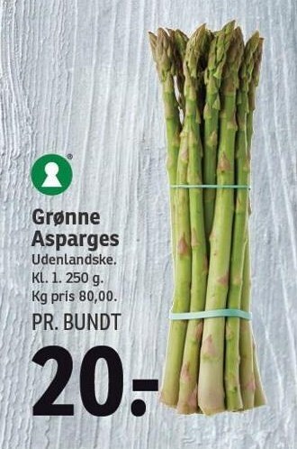 SPAR Grønne asparges tilbud
