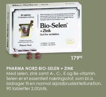 Matas Pharma nord bio-selen + zink tilbud