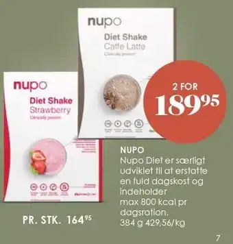Matas Nupo diet shake - 2 stk. tilbud