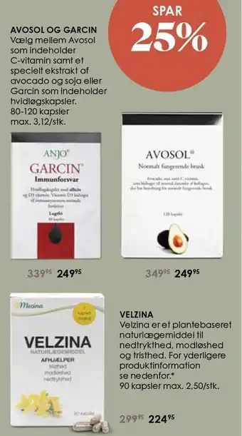 Avosol og garcin el. velzina