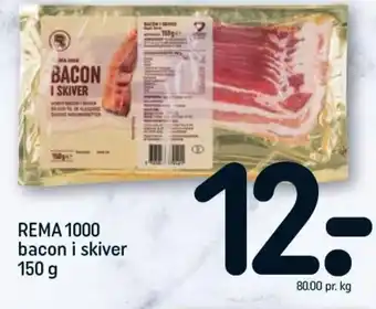 REMA 1000 Rema 1000 Bacon i Skiver tilbud